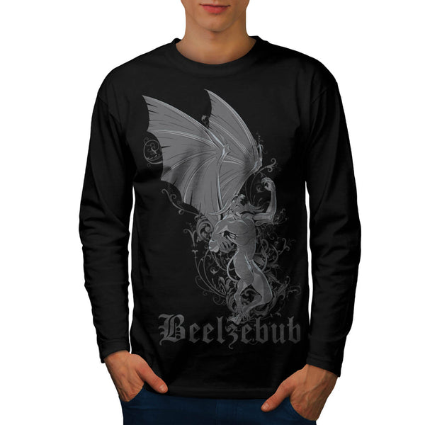 Evil Myth Gargoyle Mens Long Sleeve T-Shirt