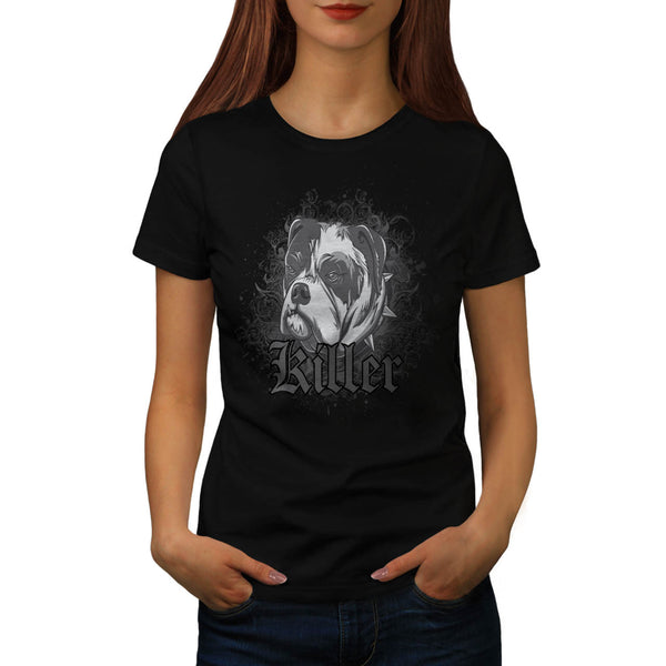 Killer Fighting Dog Womens T-Shirt