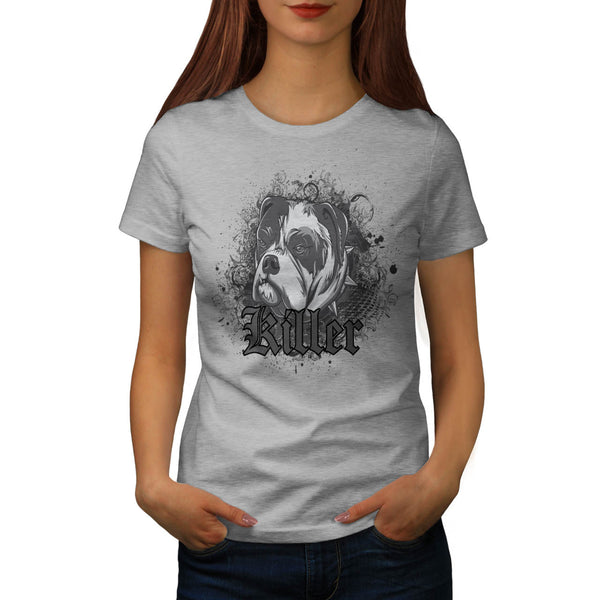 Killer Fighting Dog Womens T-Shirt