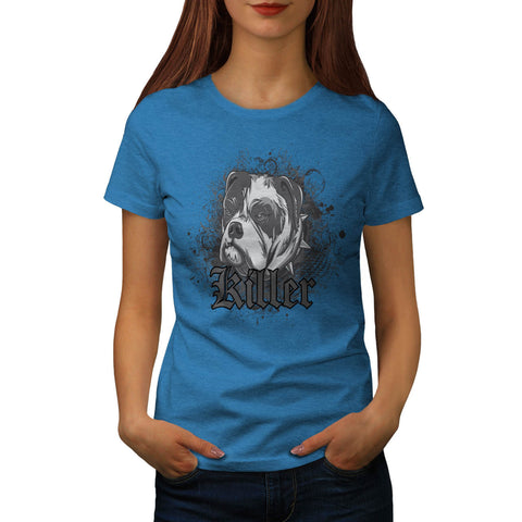 Killer Fighting Dog Womens T-Shirt