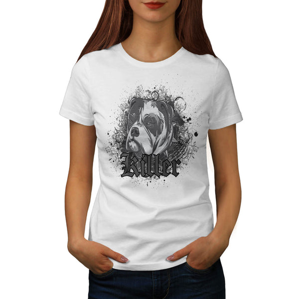 Killer Fighting Dog Womens T-Shirt