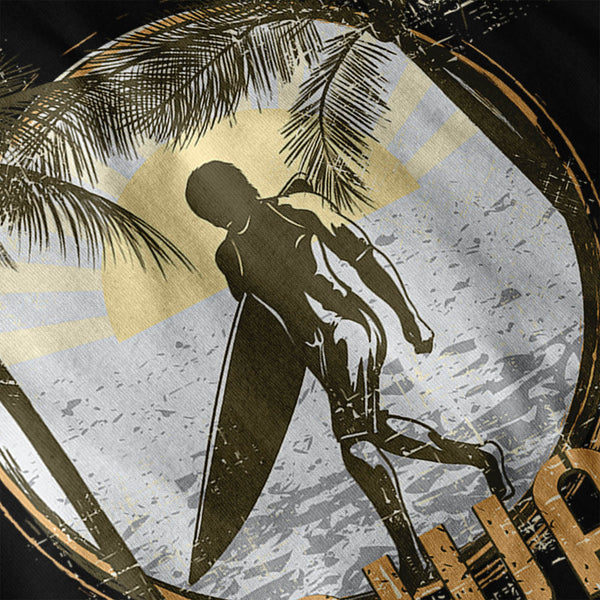 Hawaii USA Surfer Mens Hoodie