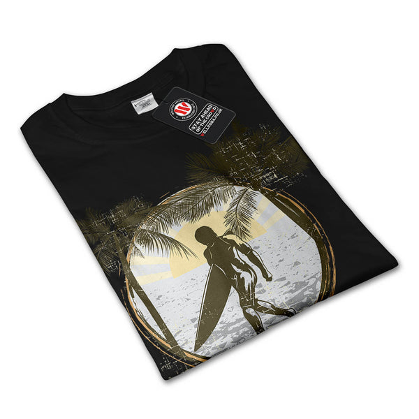 Hawaii USA Surfer Mens Long Sleeve T-Shirt
