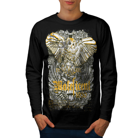 Maleficent Owl Bird Mens Long Sleeve T-Shirt