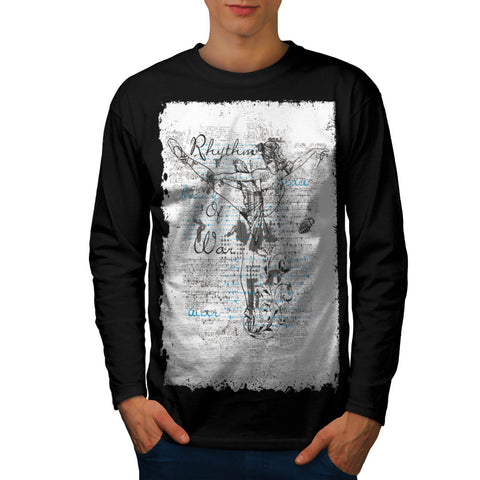 Rythym Of War Dancer Mens Long Sleeve T-Shirt