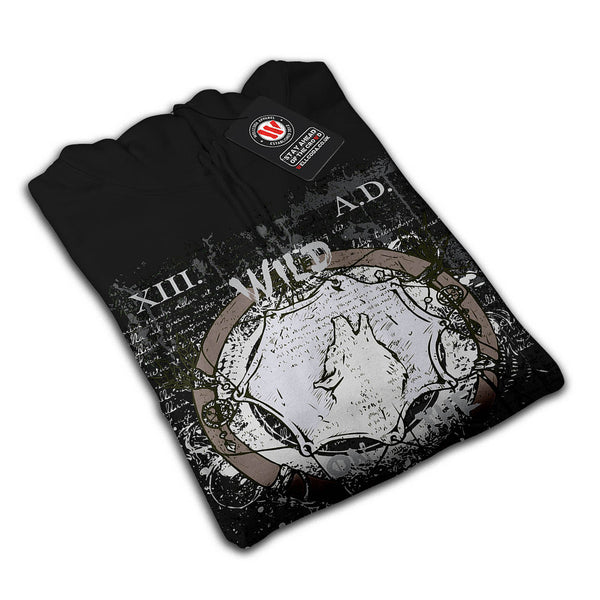 Wild Inside Wolf USA Mens Hoodie