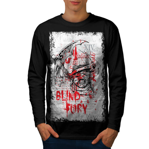 Blind Fury Gangster Mens Long Sleeve T-Shirt