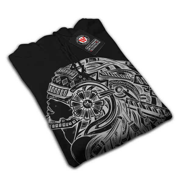 Crazy Predator Head Mens Hoodie