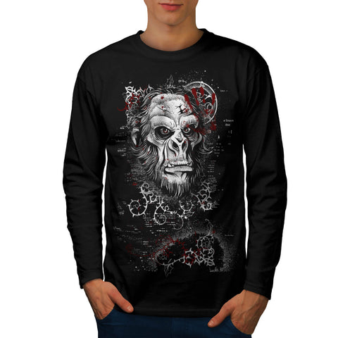 Monkey Uprising Fear Mens Long Sleeve T-Shirt
