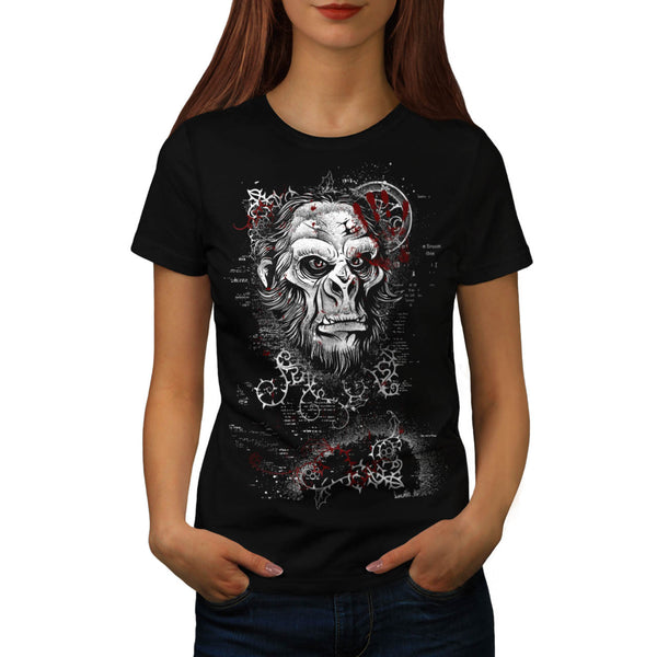Monkey Uprising Fear Womens T-Shirt