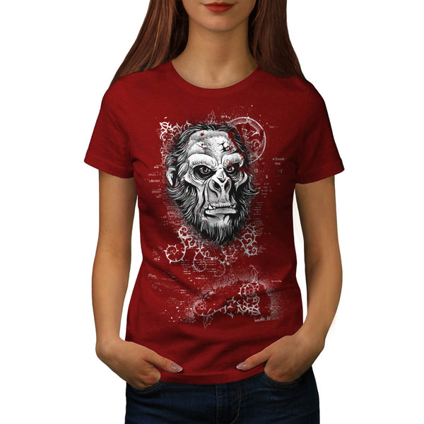 Monkey Uprising Fear Womens T-Shirt
