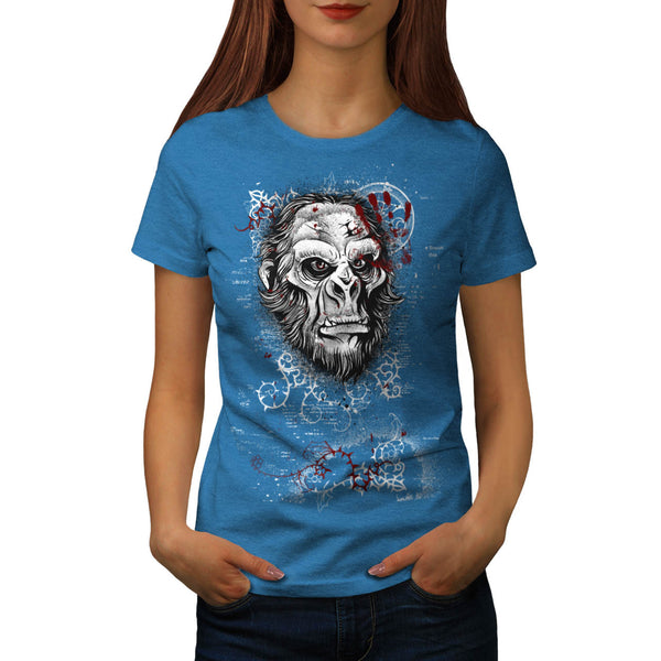 Monkey Uprising Fear Womens T-Shirt