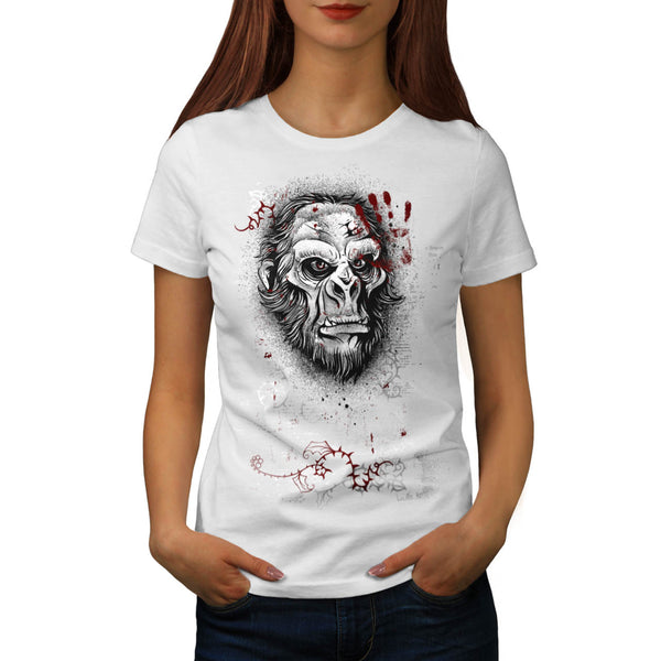 Monkey Uprising Fear Womens T-Shirt