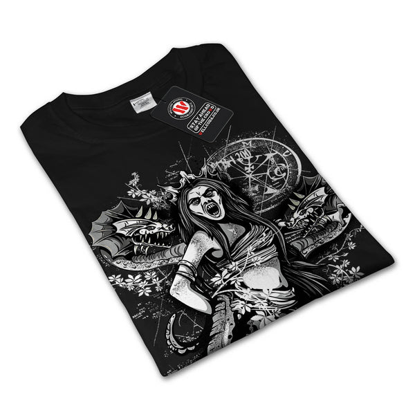 Dragon Lady Attack Mens Long Sleeve T-Shirt