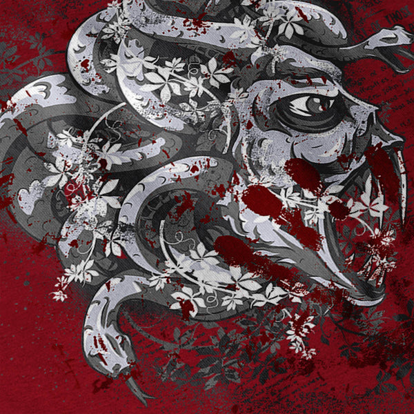 Medusa Godess Snake Womens T-Shirt
