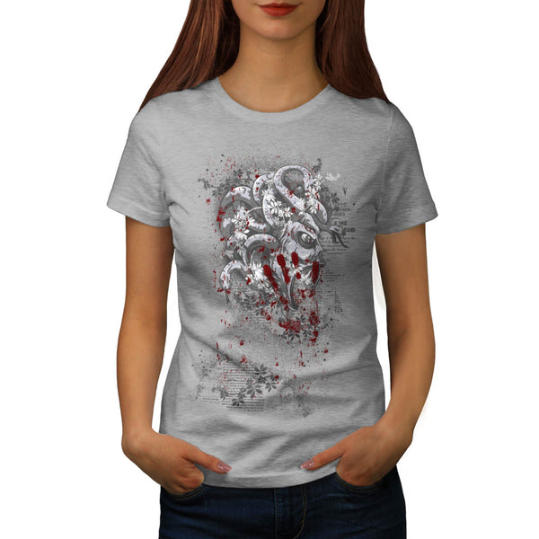 Medusa Godess Snake Womens T-Shirt