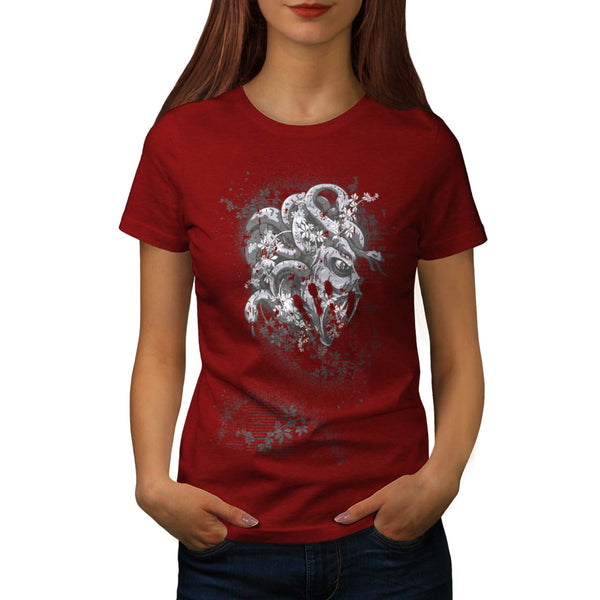 Medusa Godess Snake Womens T-Shirt