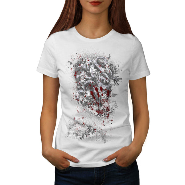 Medusa Godess Snake Womens T-Shirt