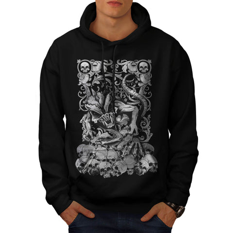 Horror Skull Monster Mens Hoodie