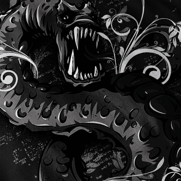 Nasty Evil Worm Face Mens Hoodie