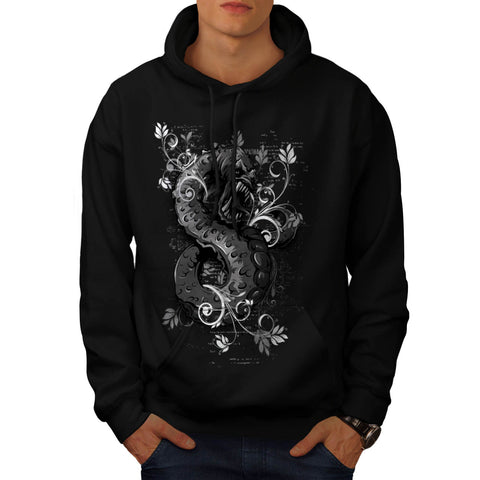Nasty Evil Worm Face Mens Hoodie