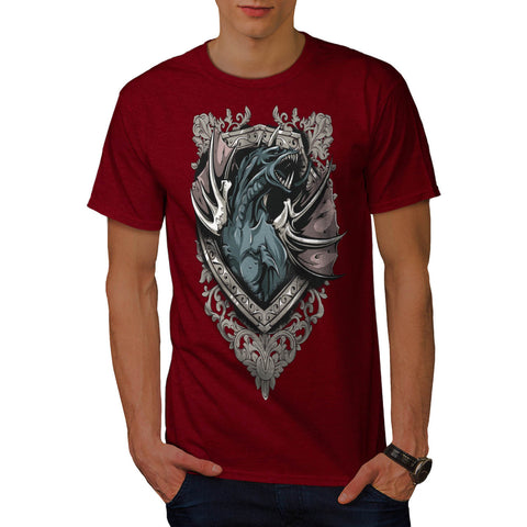 Dragon Shield Slayer Mens T-Shirt