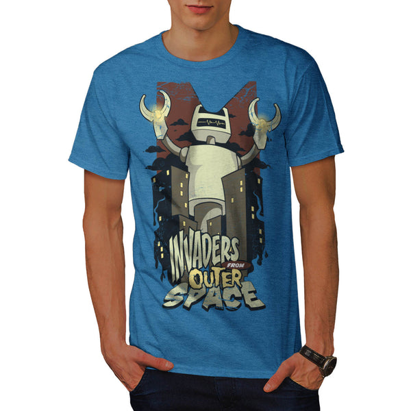 Invaders Outer Space Mens T-Shirt