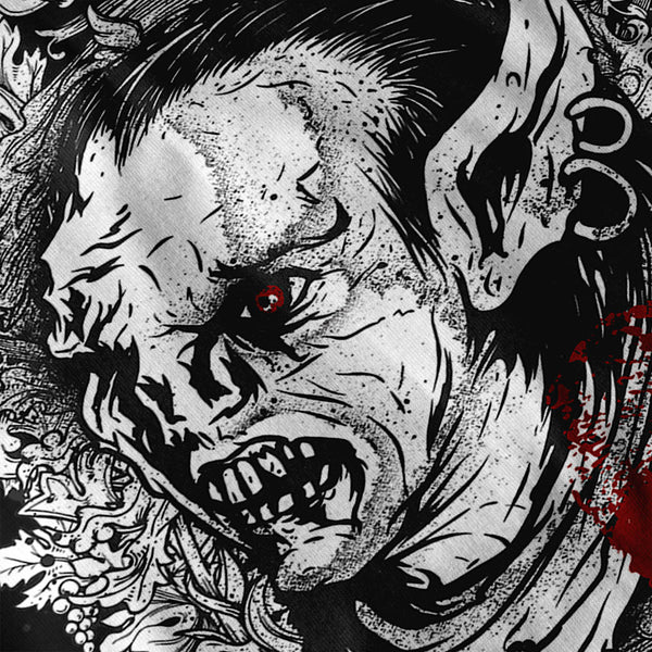 Ugly Zombie Terror Mens Hoodie