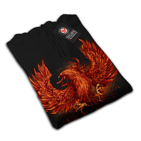 Mythical Fire Bird Mens Hoodie