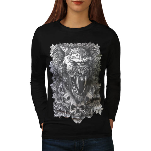 Cyclops Monster Fear Womens Long Sleeve T-Shirt