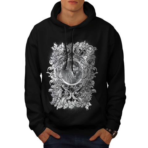 Lion Big Cat Animal Mens Hoodie