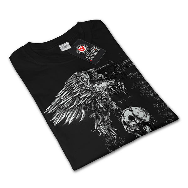 Falcon Skull Horror Mens Long Sleeve T-Shirt