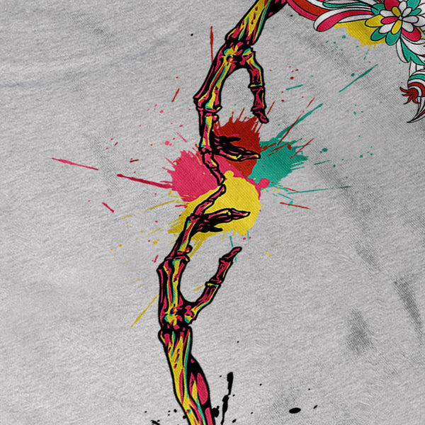 Skeleton Fist Touch Mens T-Shirt