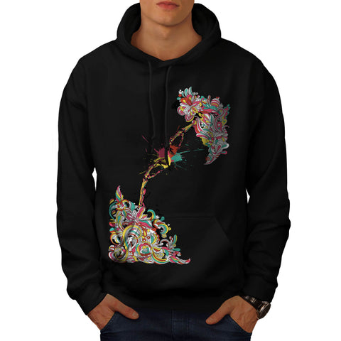 Skeleton Fist Touch Mens Hoodie