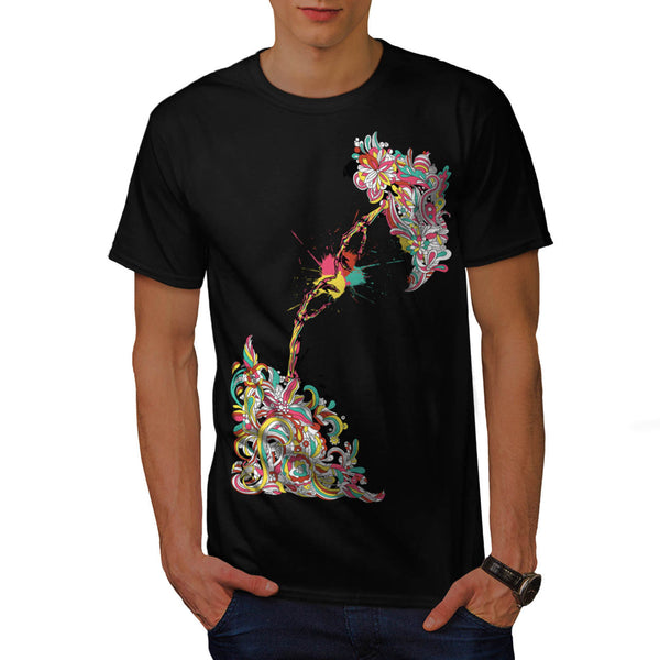 Skeleton Fist Touch Mens T-Shirt