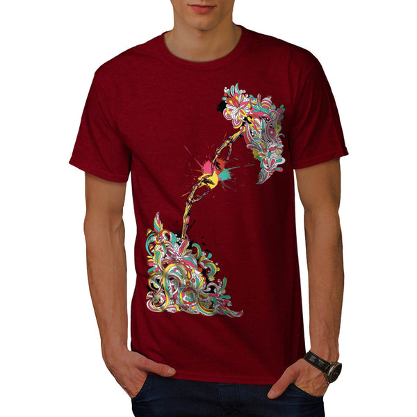 Skeleton Fist Touch Mens T-Shirt