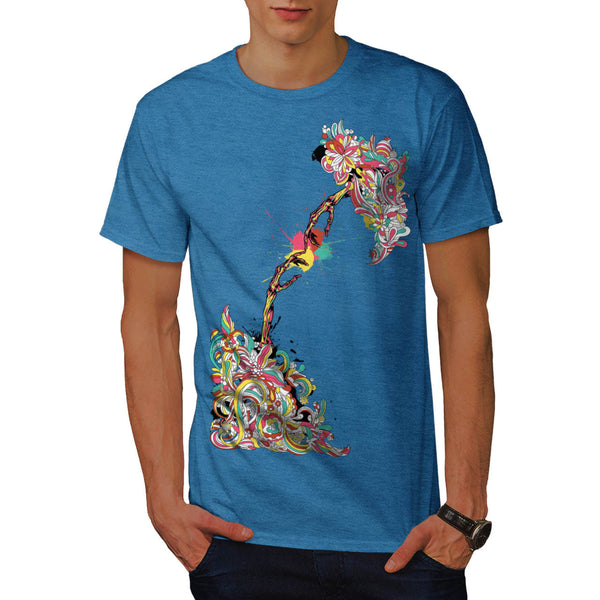 Skeleton Fist Touch Mens T-Shirt