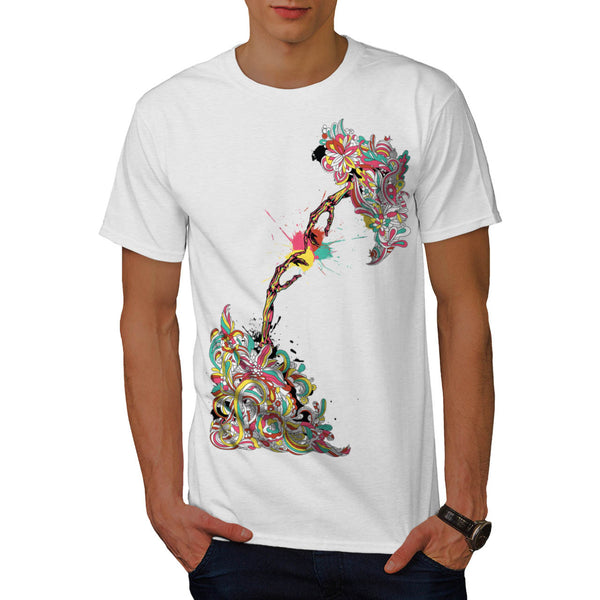 Skeleton Fist Touch Mens T-Shirt