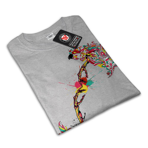 Skeleton Fist Touch Mens T-Shirt