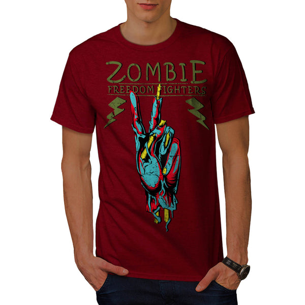 Zombie Freedom Fight Mens T-Shirt