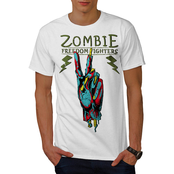 Zombie Freedom Fight Mens T-Shirt