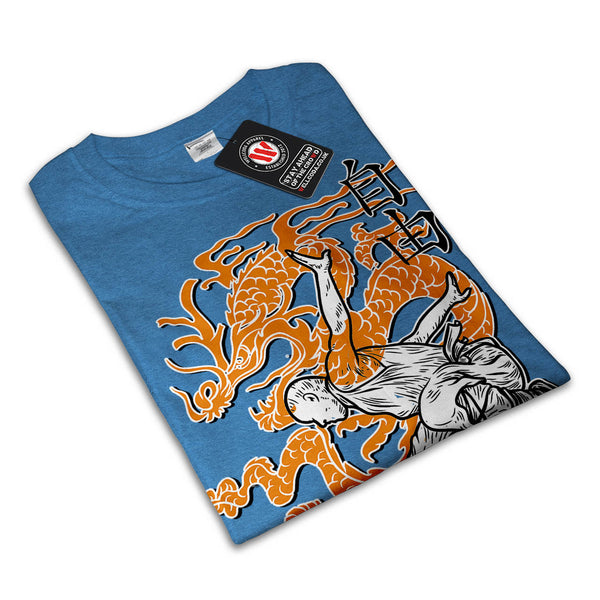 Ninja Dragon Battle Womens T-Shirt