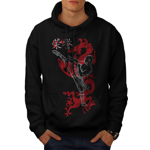 Ninja Dragon Warrior Mens Hoodie