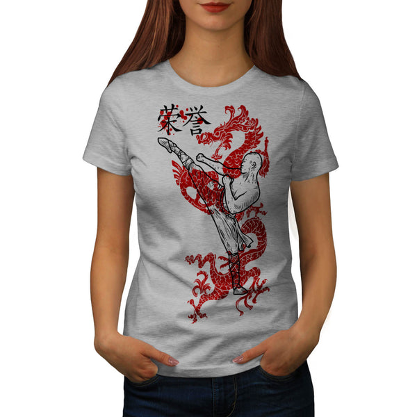 Ninja Dragon Warrior Womens T-Shirt