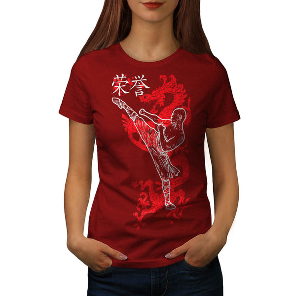 Ninja Dragon Warrior Womens T-Shirt