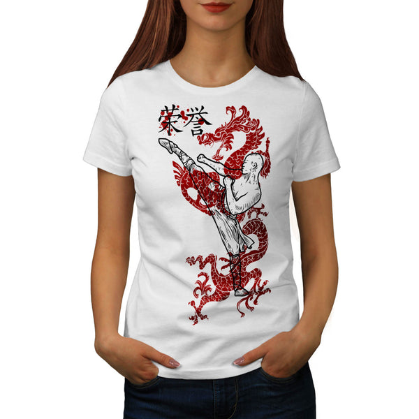 Ninja Dragon Warrior Womens T-Shirt