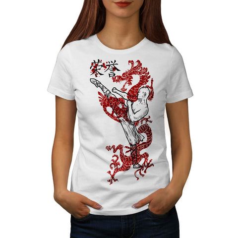 Ninja Dragon Warrior Womens T-Shirt