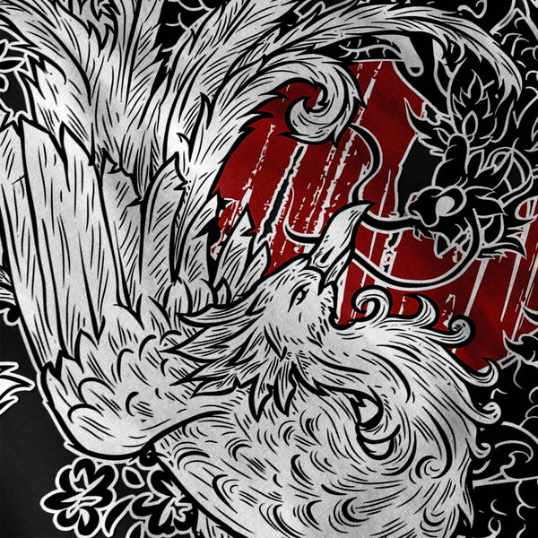 Mythical Battle Bird Mens Hoodie
