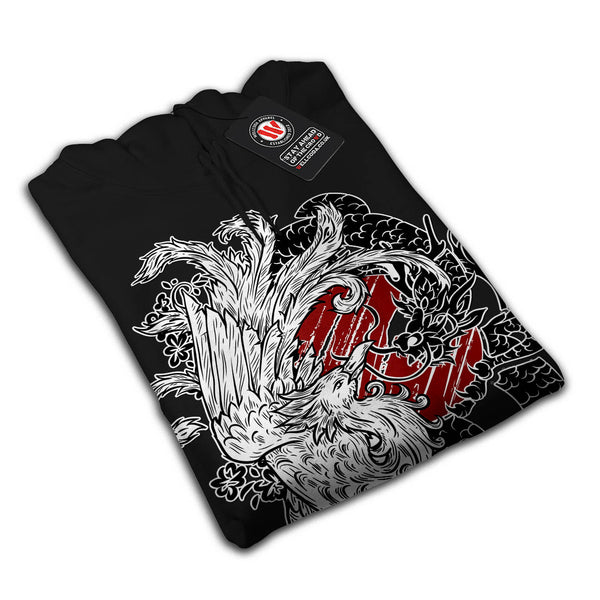 Mythical Battle Bird Mens Hoodie