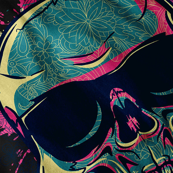 Epic DJ Party Skull Mens Hoodie